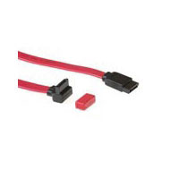 Advanced cable technology SATA connection cable with hooked connector 1 m (AK3396)